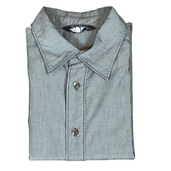 The North Face Men's Casual Button Down Shirt Sz L Slate Gray 243M - Picture 1 of 7